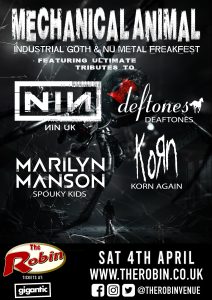 Mechanical Animal – NIN UK, Spouky Kids + Korn Again (Tributes to NIN, Marilyn Manson and Korn)