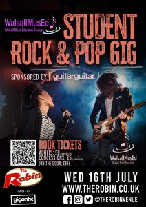 Walsall Music Education Service Student Rock and Pop Gig